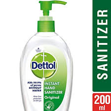Dettol Instant Hand Sanitizer Original Liquid - 200ml