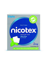 Nicotex 2mg Chewing Gums Sugar Free - 9 Chewing Gums