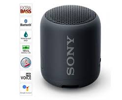 Sony SRS-XB12 Wireless Extra Bass Bluetooth Speaker with 16 Hours Battery Life, Waterproof, Dustproof, Rustproof, Speaker wih Mic, Loud Audio for Phone Calls (Black)