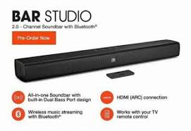 JBL Bar 2.0 All-in-One Compact Soundbar (80 Watts, Black)